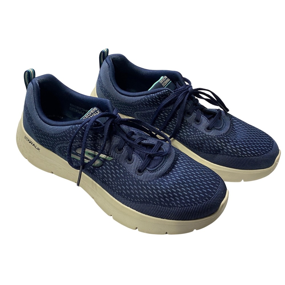 Skechers GoWalk Navy Blue Mesh Athletic Walking Sneakers Mens Size 10‎